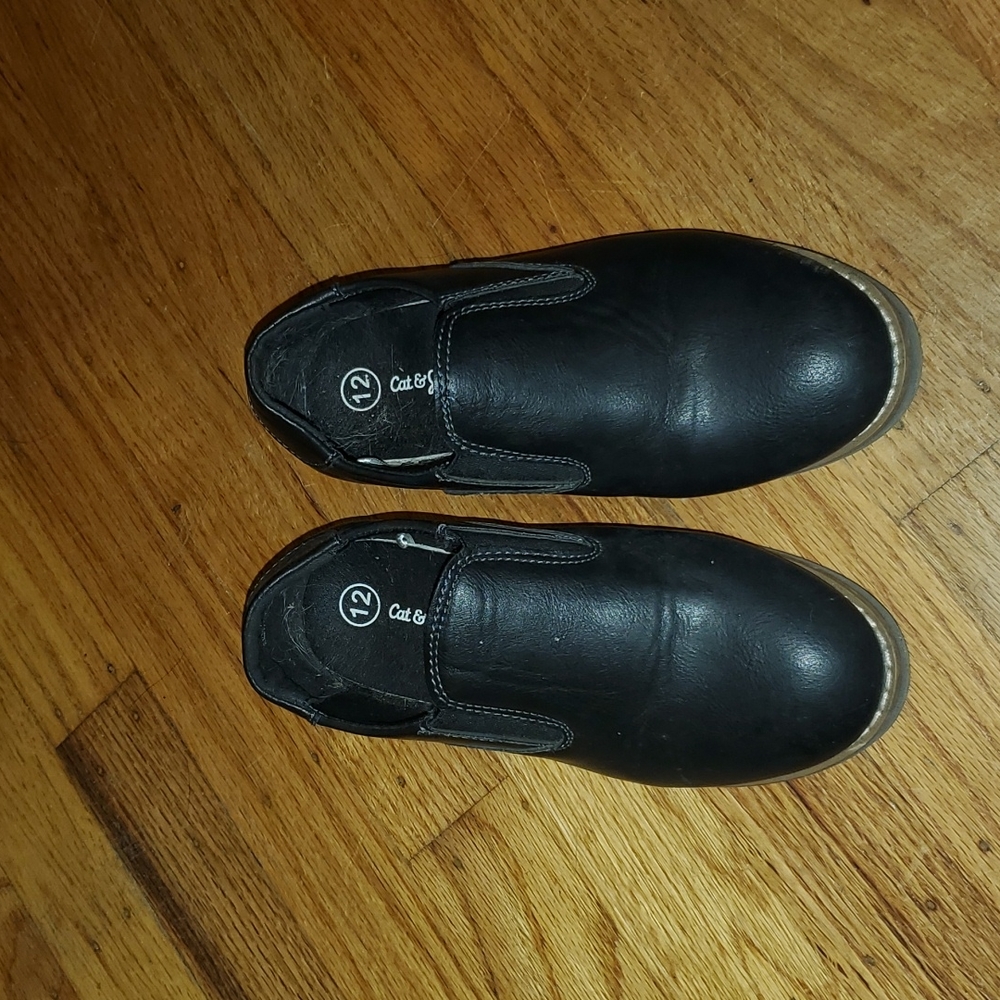 Boys Black Dress Shoes Cat and Jack